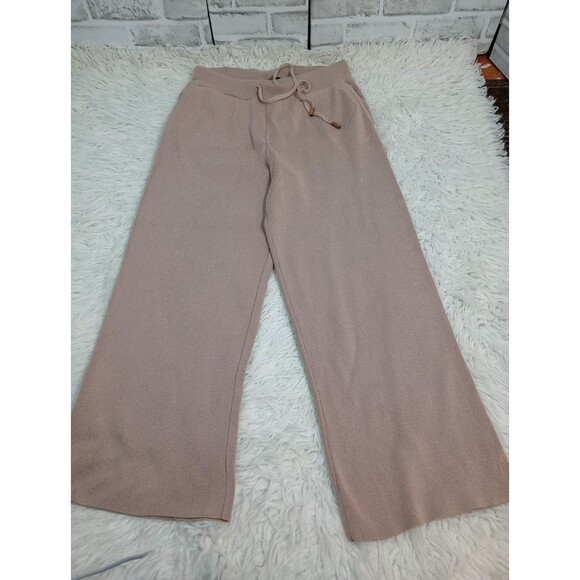 Soho Apparel Women's Elastic Waist Pull On  Pants Wide Leg Light palid Rose - Picture 2 of 11